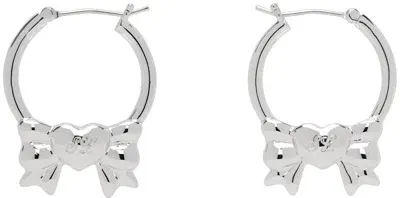 Sandy Liang Silver Present Earrings In 060 Silver