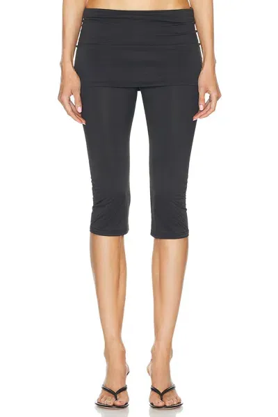 Sandy Liang Solow Capri Pant In Black