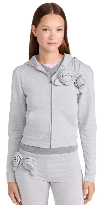 Sandy Liang Sookie Hoodie Heather Grey