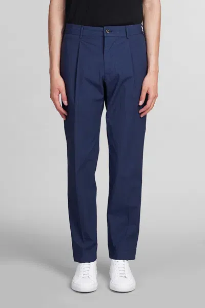 Santaniello Pants In Blue Cotton