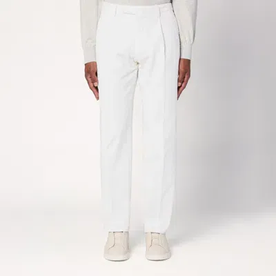 Santaniello White Corduroy Trousers