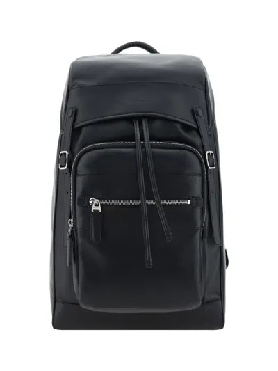 Santoni Backpack In Black