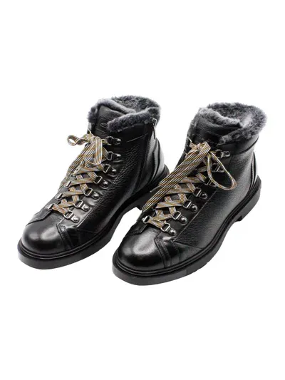 Santoni Boots In Black