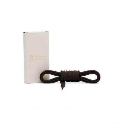 Santoni Brown Nylon Laces - 130 Cm Dark Brown