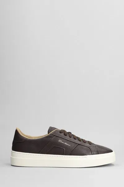 Santoni Dbs Sneakers In Brown