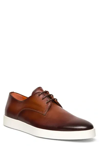 Santoni Dilate Derby Sneaker In Brown