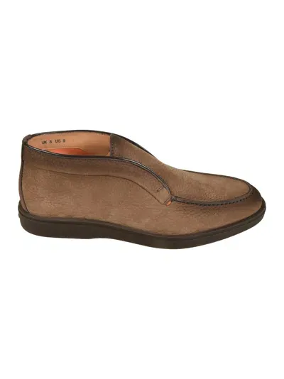 Santoni Dragon Loafers In Brown