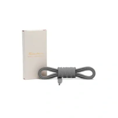 Santoni Gray Nylon Laces - 110 Cm