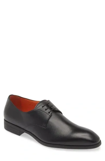 Santoni Lace-up Derby Shoes In Black