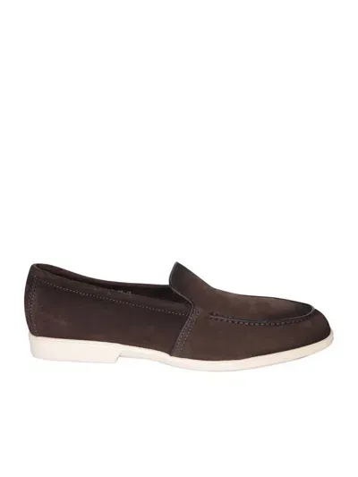 Santoni Loafers In Brown