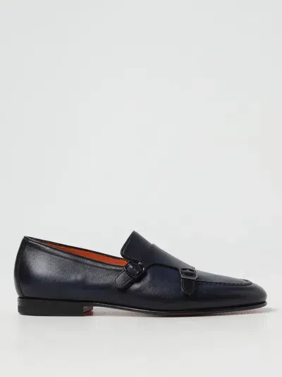 Santoni Loafers  Men Color Blue