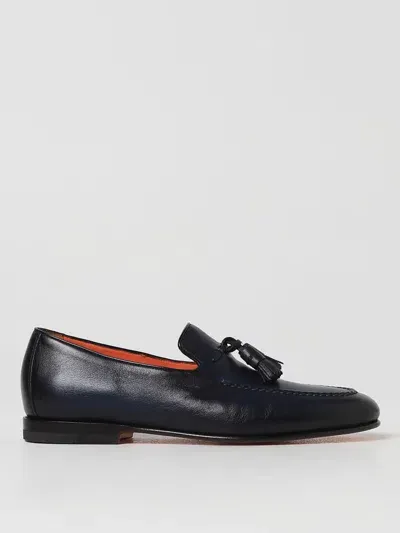 Santoni Loafers  Men Color Blue