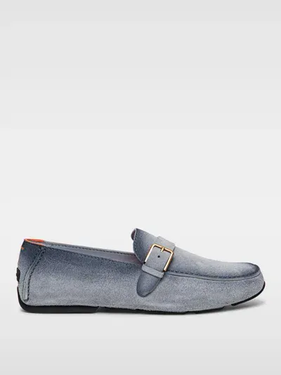 Santoni Loafers  Men Color Sky Blue In 天蓝色