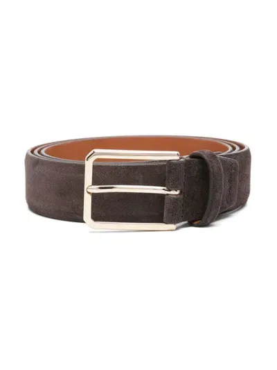 Santoni Regular Belt In Brown