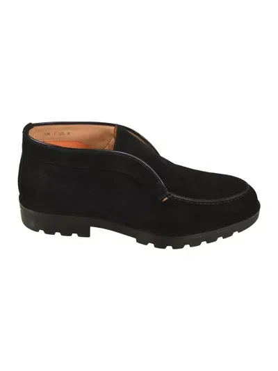 Santoni Rock-ow Loafers In Black