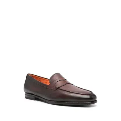 Santoni Shoes In Brown