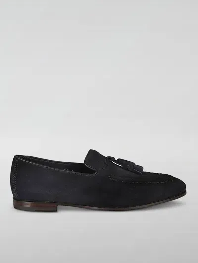 Santoni Shoes  Men Color Blue