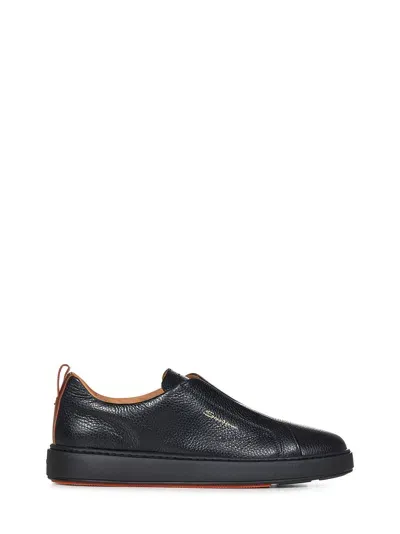 Santoni Sneakers In Black