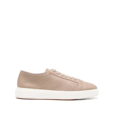 Santoni Sneakers In Neutrals