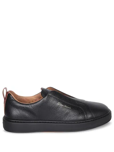 Santoni Sneakers In Black