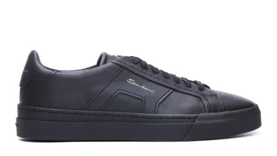 Santoni Sneakers In Black