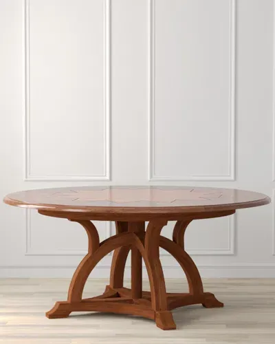 Sarreid Austin Jupe Dining Table In Walnut