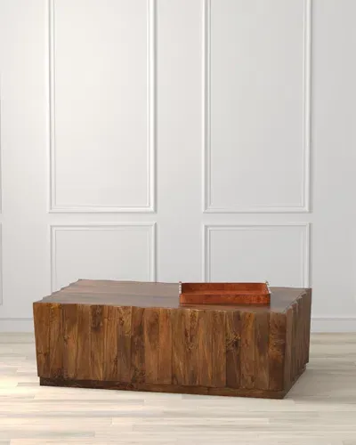 Sarreid Denali Rectangle Cocktail Table In Brown