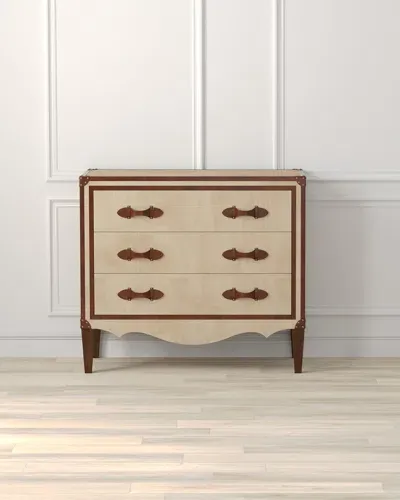 Sarreid French Art Deco Chest In Beige