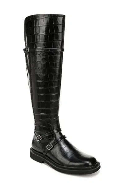 Sarto By Franco Sarto Ainsley Knee High Boot In Black Croc Print