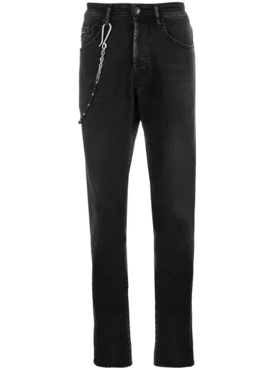 Sartoria Tramarossa High-rise Slim-fit Jeans In Black