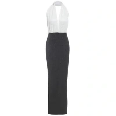 Sarvin Women's Black Dakota Halter Neck Cocktail Dress