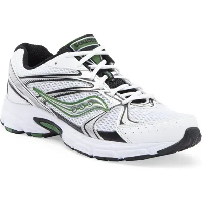 Saucony Grid Ride Millennium Sneaker In White/green