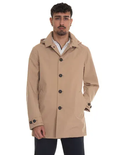 Save The Duck Benjamin Dust Coat In Beige