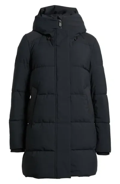 Save The Duck Bethany Waterproof Recycled Polyester Quilted Parka In Black