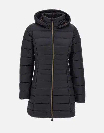 Save The Duck Down Jacket With Hood In Black