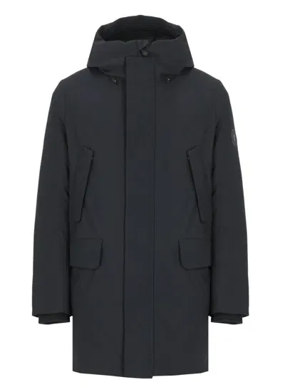 Save The Duck Elon Cappotto Cappuccio In Black