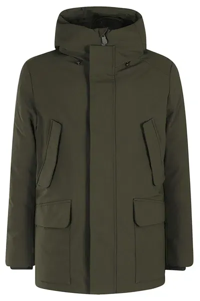 Save The Duck Elon Cappotto Cappuccio In Land Green