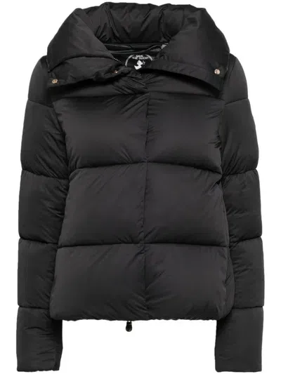 Save The Duck Felicity Puffer Coat In Black