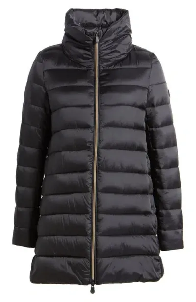 Save The Duck Lydia Water Repellent Puffer Coat In Black