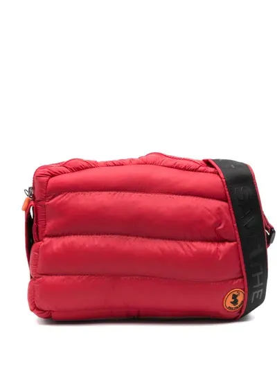 Save The Duck Padded Cross Body Bag In Red