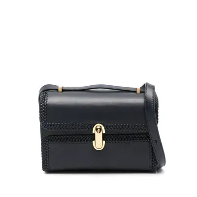 Savette The Symmetry 19 Leather Shoulder Bag In Black