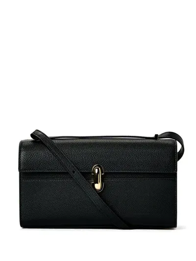 Savette Symmetry 26 In Grained Calf Leather In Black