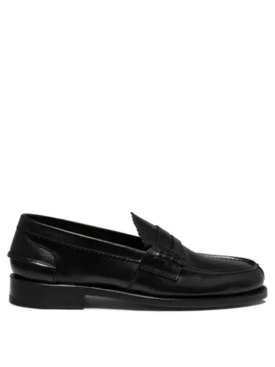 Saxone Of Scotland Arran Loafers & Slippers In Black