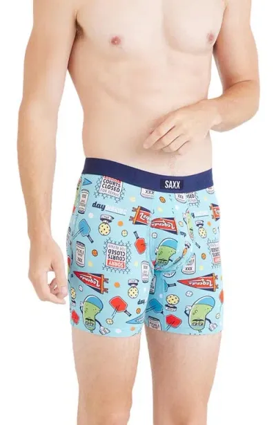 Saxx Vibe Extra Supersoft Slim Fit Boxer Briefs In Pickleball