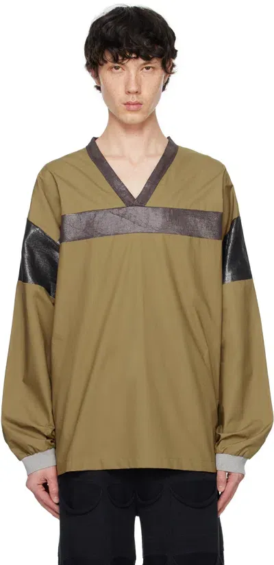 Sc103 Ssense Exclusive Brown Lateral Shirt In Oblique