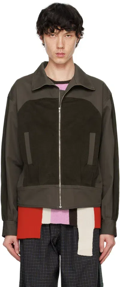 Sc103 Ssense Exclusive Khaki Coda Jacket In Beam