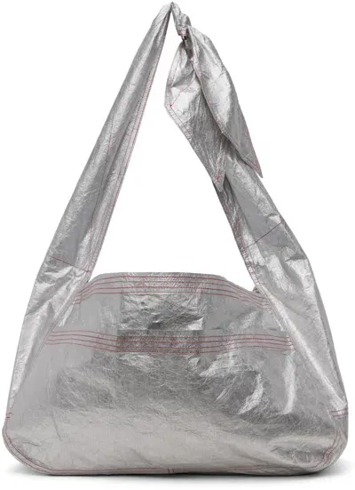 Sc103 Ssense Exclusive Silver Cocoon Sac Tote In Tin