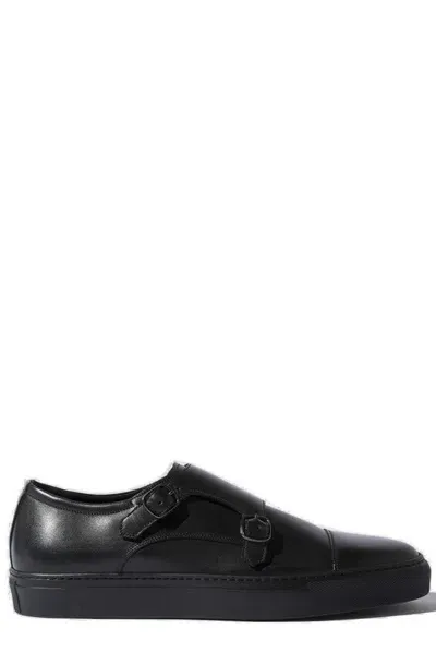 Scarosso Fabio Buckle Monk Sneakers In Black