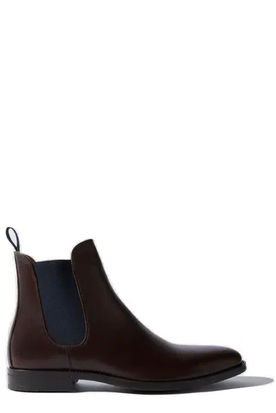 Scarosso Chelsea Boots Giacomo Testa Di Moro Calf Leather In Brown Calf