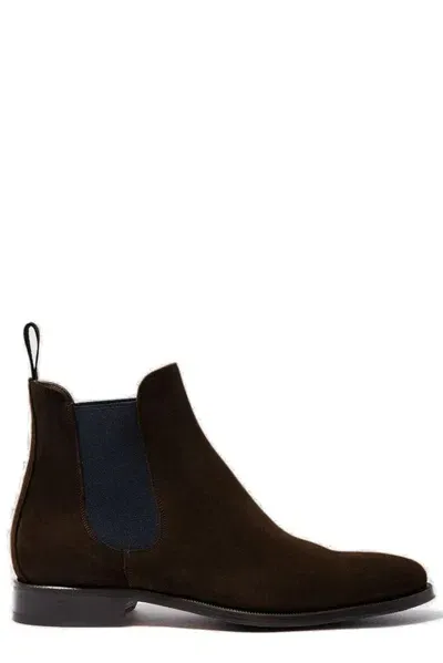 Scarosso William Iii Chelsea Boots In Brown - Suede